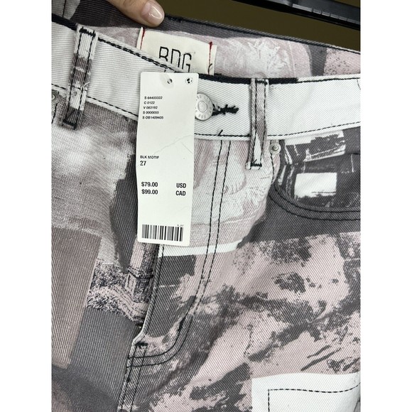 Urban Outfitters BDG Printed Jeans Size 27 Box 5/20 - Picture 3 of 3